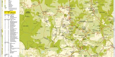 नक्शे के troodos पहाड़ों साइप्रस
